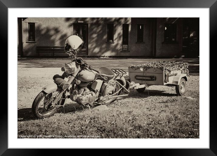 Enfield Trailer Framed Mounted Print by Rob Hawkins