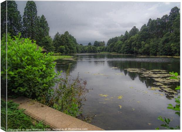 Lake in the Park Canvas Print by Jane Metters