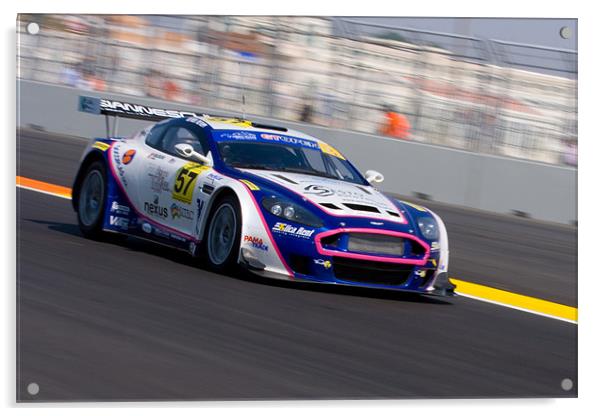 Aston Racing Acrylic by Peter West
