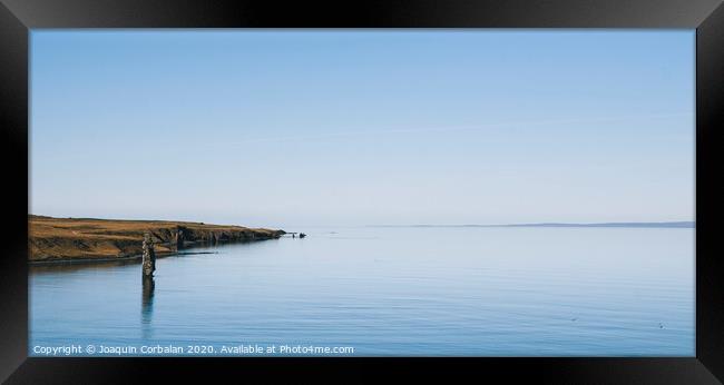 Tranquilizing images of calm seascapes for those looking for a relaxing vacation. Framed Print by Joaquin Corbalan