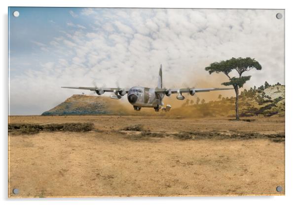 Operation Bushel - the last air drop Acrylic by Gary Eason