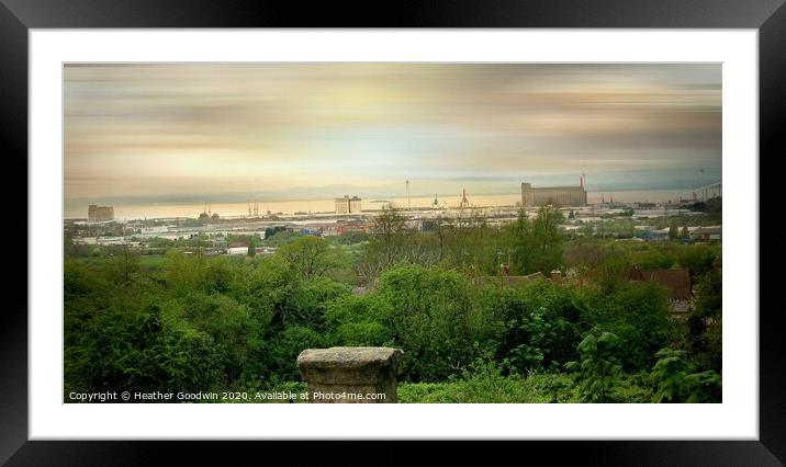 Avonmouth - Somerset Framed Mounted Print by Heather Goodwin