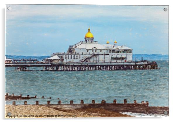 Eastbourne Pier as Digital Art Acrylic by Ian Lewis