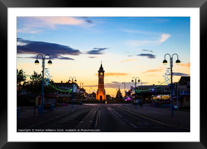 Skegness Sunset Framed Mounted Print by Martyn Williams