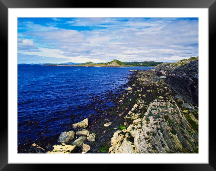 At Craignish Point Framed Mounted Print by Steven Watson