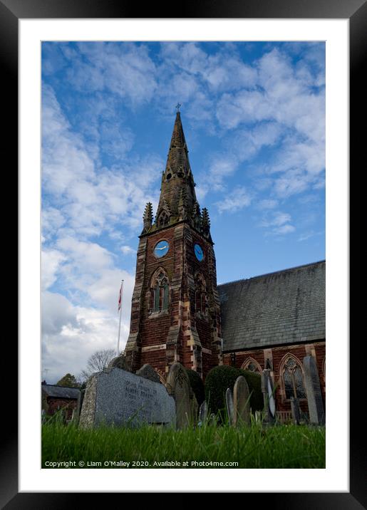 All Saints Church, Thornton Hough Framed Mounted Print by Liam Neon