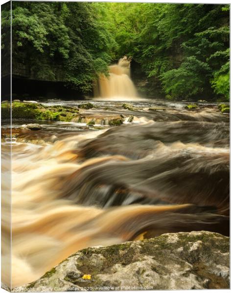 Going With The Flow Canvas Print by Gary Clarricoates