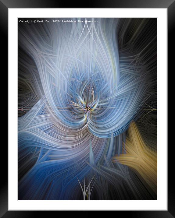 Orchid Abstract Framed Mounted Print by Kevin Ford