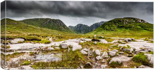 The Poisoned Glen Gweedore County Donegal Ireland Canvas Print by Chris Curry