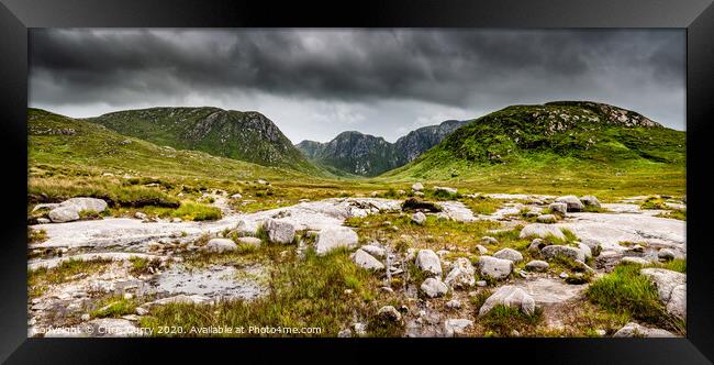 The Poisoned Glen Gweedore County Donegal Ireland Framed Print by Chris Curry