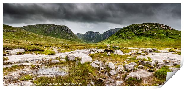 The Poisoned Glen Gweedore County Donegal Ireland Print by Chris Curry