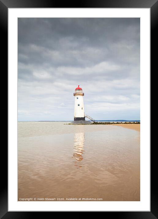 Talacre Lighthouse Framed Mounted Print by Heidi Stewart