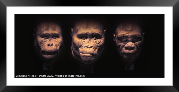 Let the monkeys out Framed Mounted Print by Ingo Menhard
