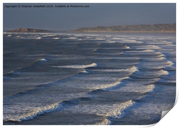 RHOSSILI BAY Print by Stephen Wakefield