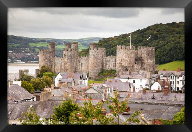 Conwy Castle Framed Print by Heidi Stewart