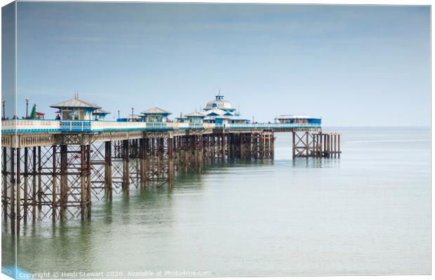 Llandudno Pier Canvas Print by Heidi Stewart