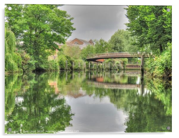 Jarrold Bridge, Norwich Acrylic by Sally Lloyd