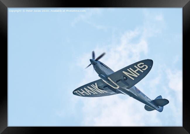 Supermarine Spitfire PL983 Framed Print by Peter Jones