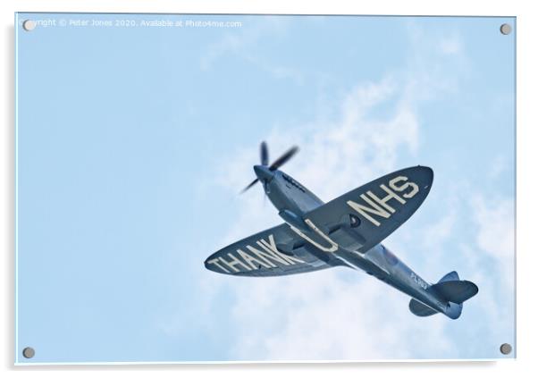 Supermarine Spitfire PL983 Acrylic by Peter Jones