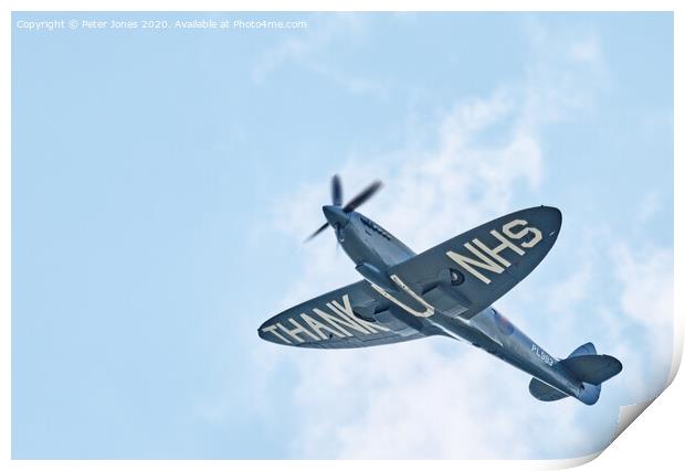 Supermarine Spitfire PL983 Print by Peter Jones