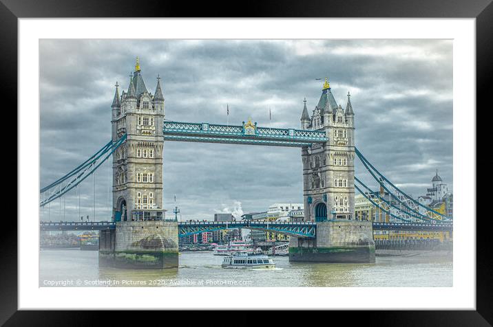Tower Bridge London Framed Mounted Print by Tylie Duff Photo Art