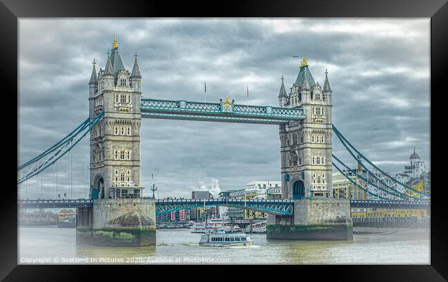 Tower Bridge London Framed Print by Tylie Duff Photo Art