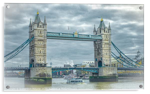 Tower Bridge London Acrylic by Tylie Duff Photo Art