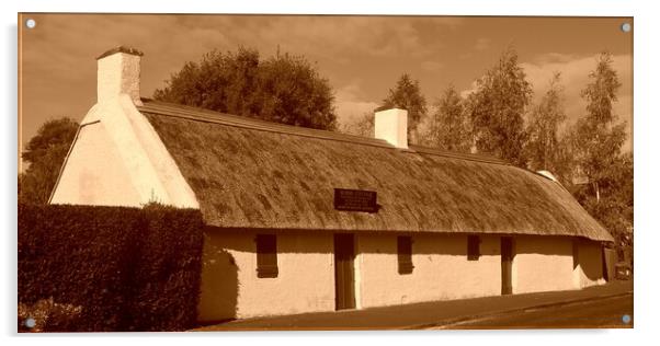 Burns Cottage, Alloway, Scotland Acrylic by Allan Durward Photography