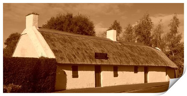 Burns Cottage, Alloway, Scotland Print by Allan Durward Photography