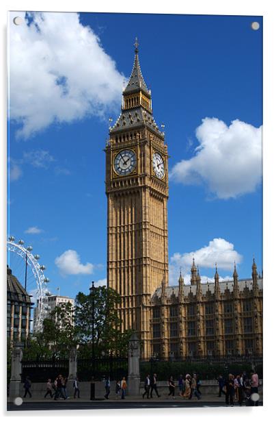 Palace of Westminster Acrylic by Chris Day