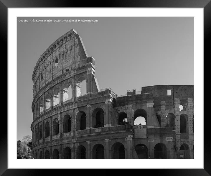 Colosseum Framed Mounted Print by Kevin Winter