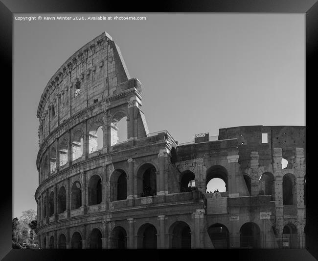 Colosseum Framed Print by Kevin Winter