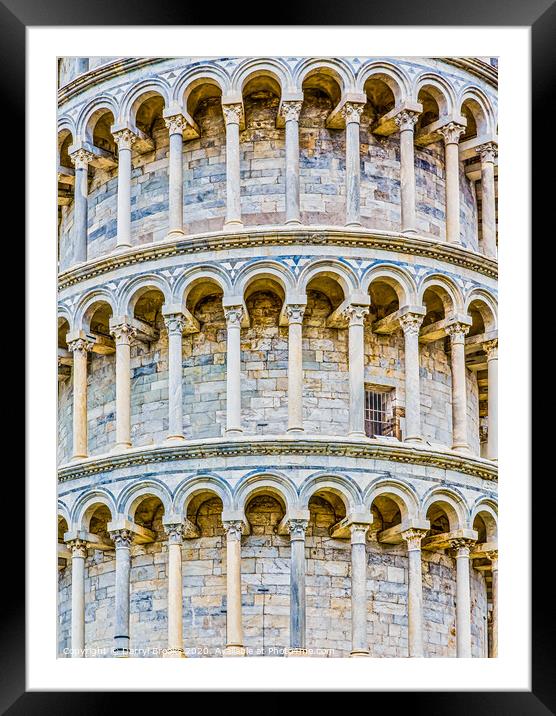 Single Door in Pisa Tower Framed Mounted Print by Darryl Brooks