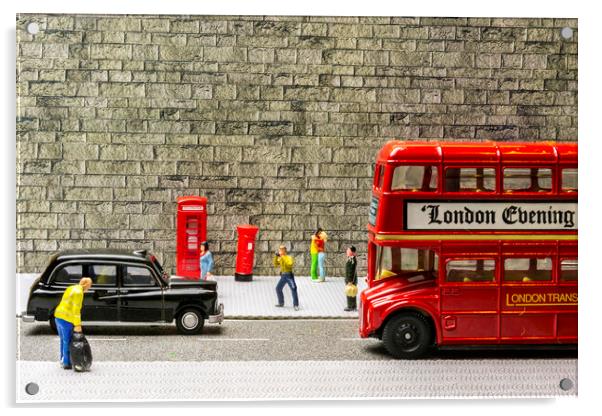 A Taste Of London Acrylic by Steve Purnell