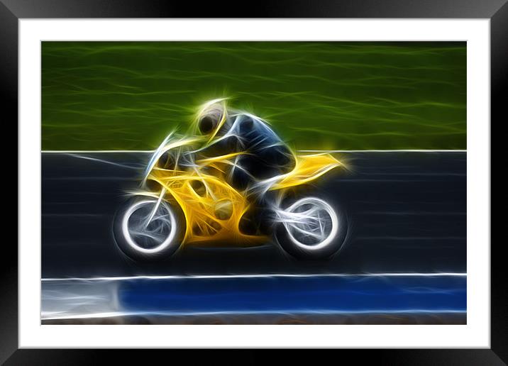 Motor bike Framed Mounted Print by Sam Smith