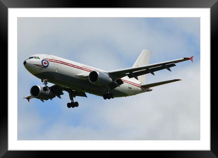 Retro Canadian military jet Framed Mounted Print by Allan Durward Photography