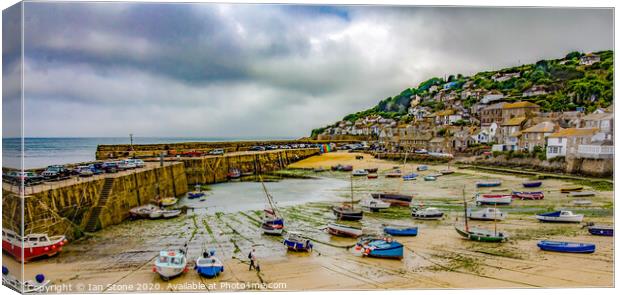 Serenity at Mousehole Harbour Canvas Print by Ian Stone