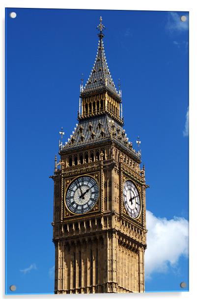 Big Bens Clock Acrylic by Chris Day