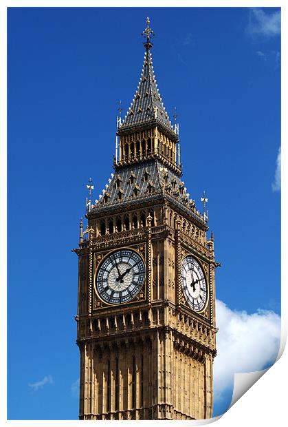 Big Bens Clock Print by Chris Day