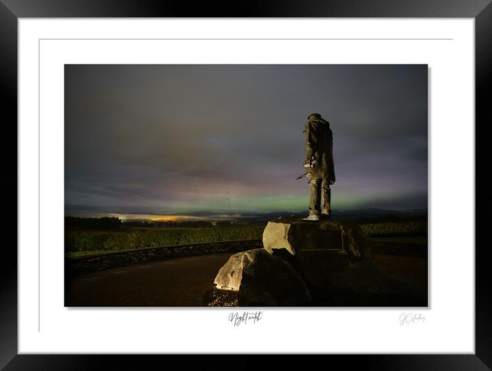 David Stirling memorial  aurora Framed Mounted Print by JC studios LRPS ARPS