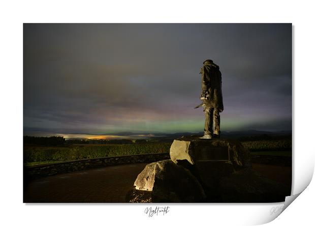 David Stirling memorial  aurora Print by JC studios LRPS ARPS