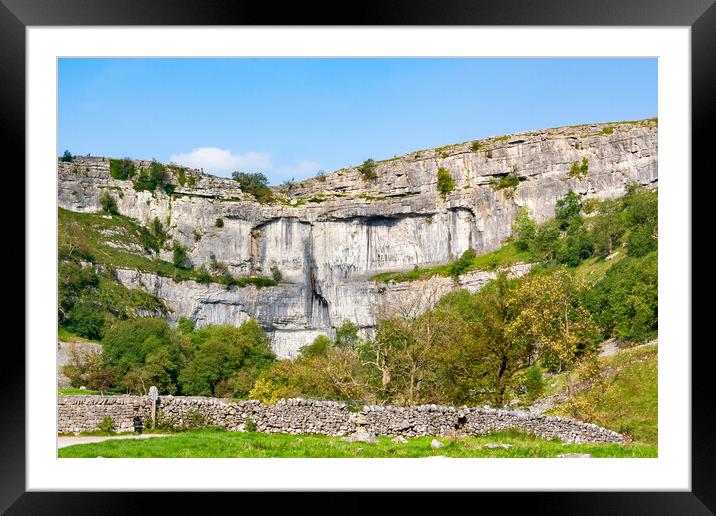 Malham Cove Framed Mounted Print by Roger Green