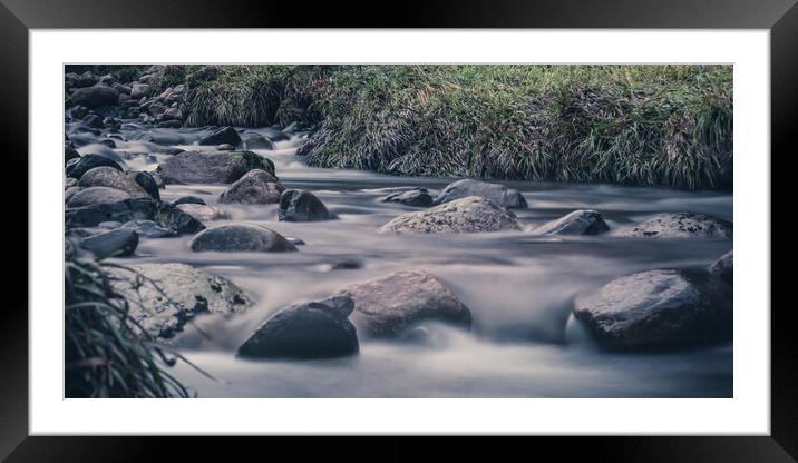 Running Water in The Cairngorms Framed Mounted Print by Duncan Loraine