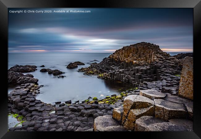 Giants Causeway County Antrim Causeway Coast North Framed Print by Chris Curry