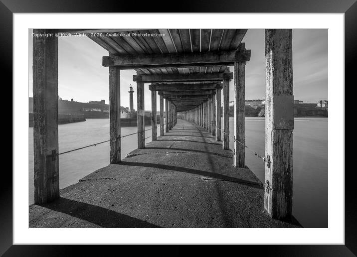 Under the West pier Framed Mounted Print by Kevin Winter
