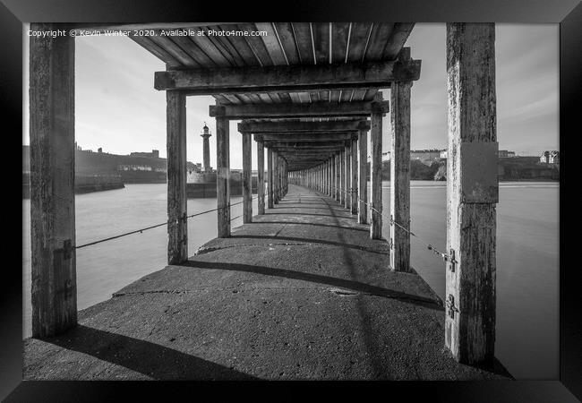 Under the West pier Framed Print by Kevin Winter