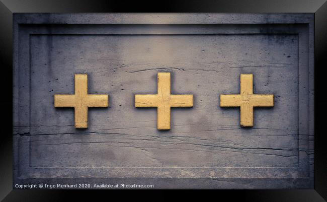 Three crosses Framed Print by Ingo Menhard