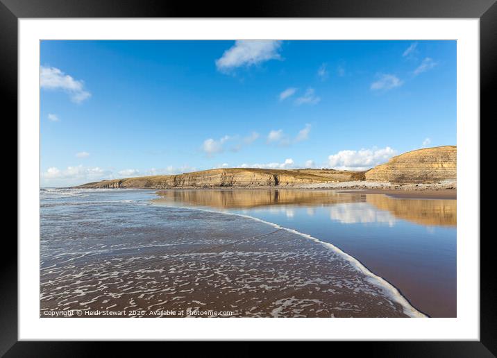 Dunraven Bay South Wales Framed Mounted Print by Heidi Stewart