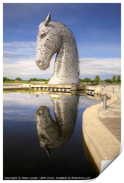 Kelpie Reflection Print by Peter Lovatt  LRPS