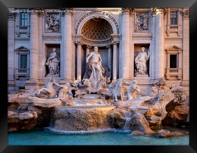 Trevi fountain Framed Print by Kevin Winter